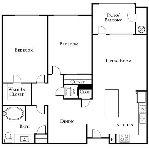 Floor Plan - 2B1