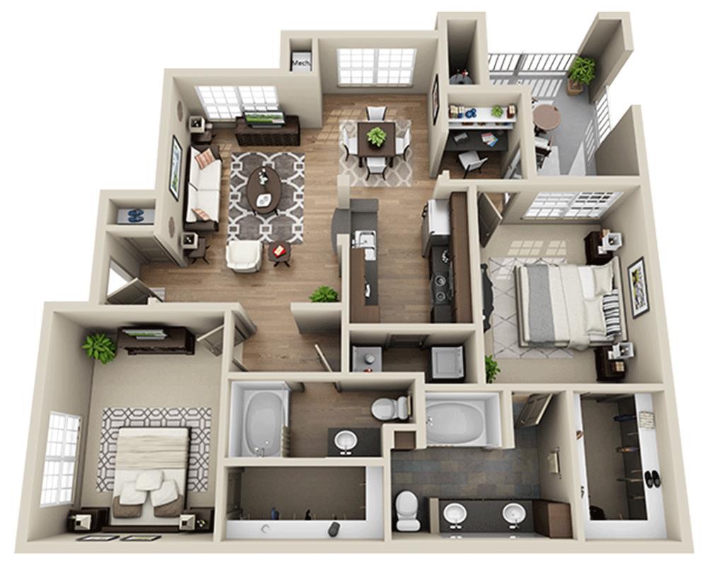Floor Plan - Plan I1 (B2B)
