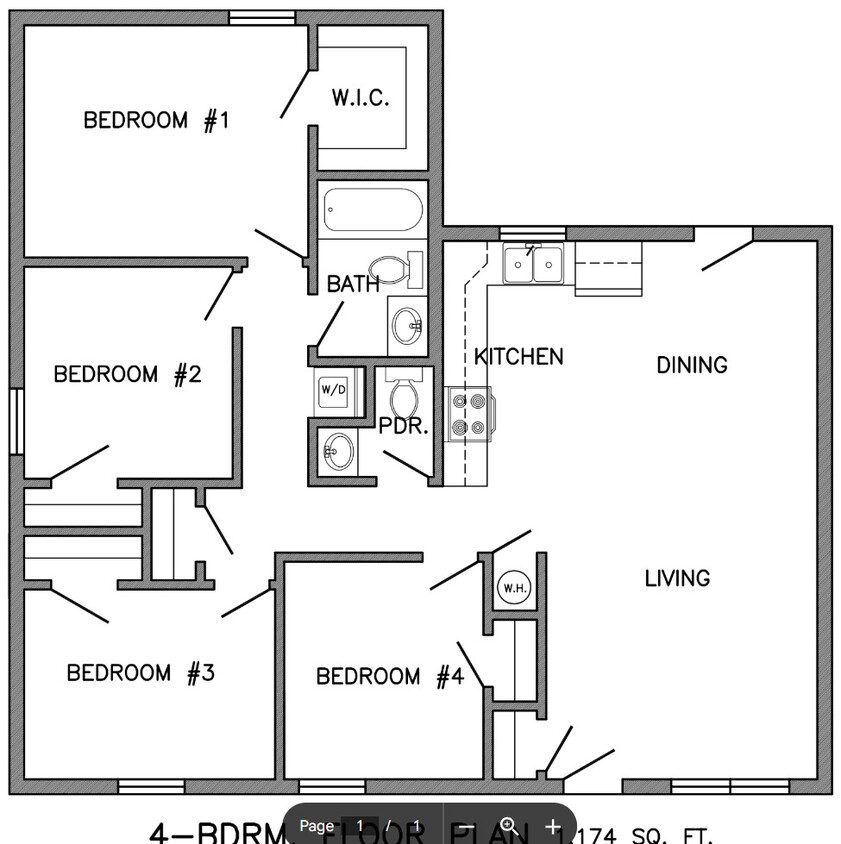Floor Plan - 4 Bedroom