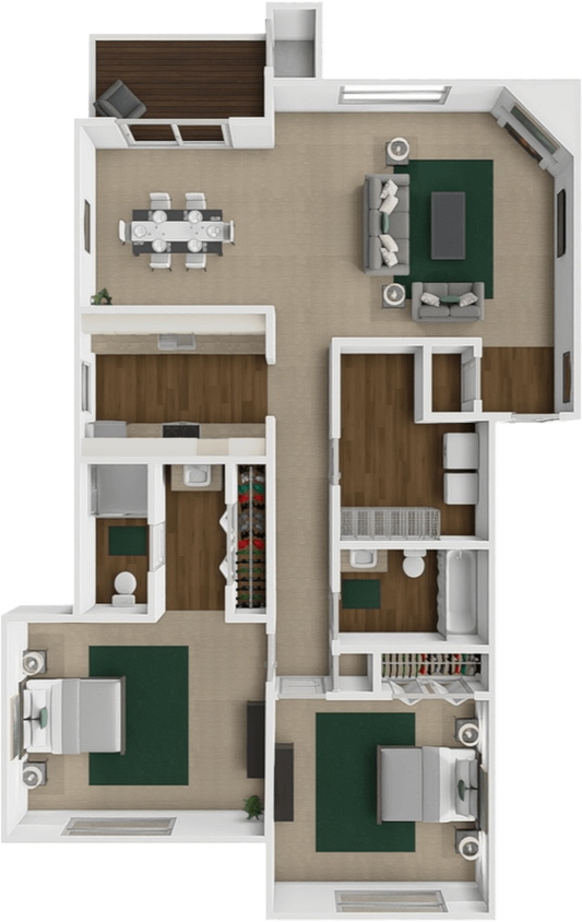 Floor Plan - The Hickory Hill