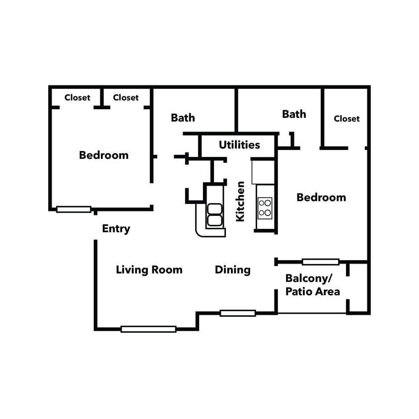 Floor Plan - Two Bedroom A