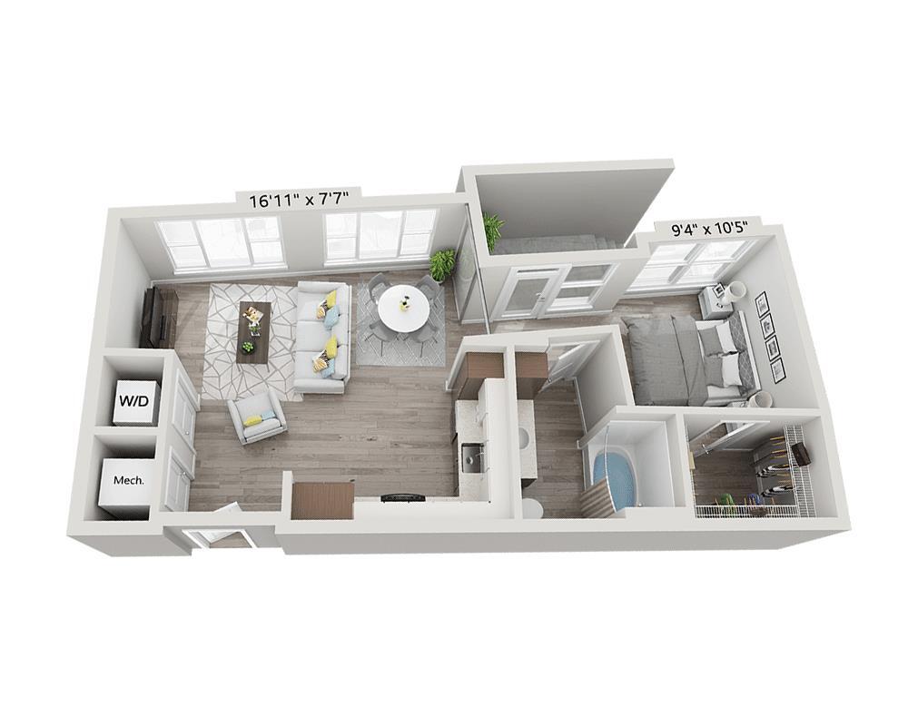 Floor Plan - Studio E1C