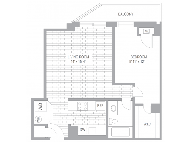 1x1 Modernized - 1BR/1BA MODERNIZED