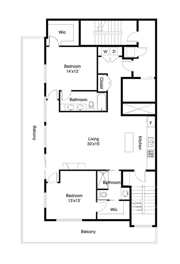 Floor Plan - 2L 1800 Lake