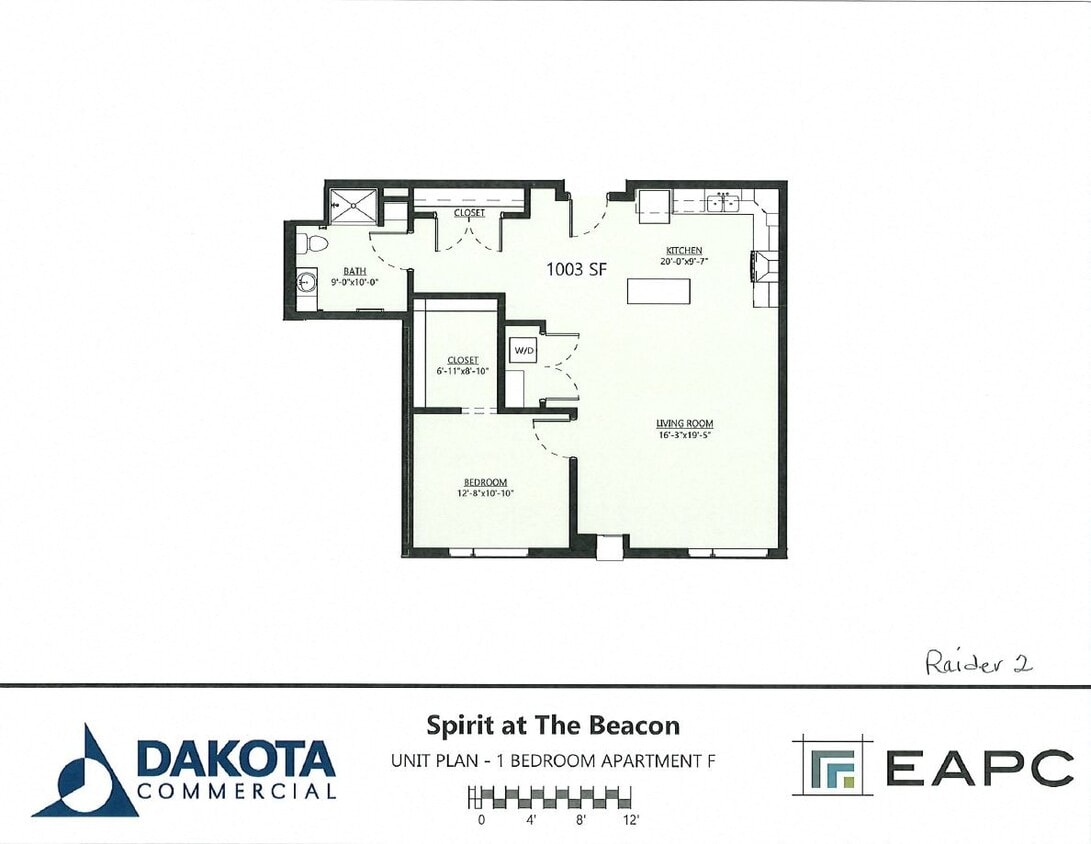 Floor Plan - Raider2 1B/1B