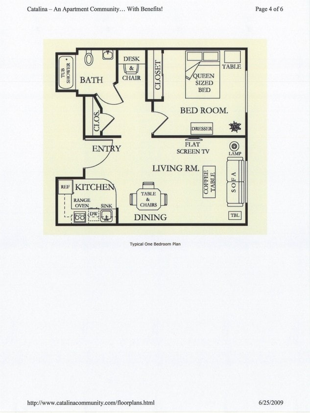 1BR/1BA - one bedroom