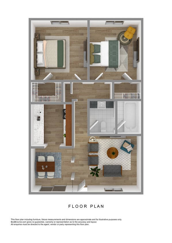 Floor Plan - 2/1 Standard