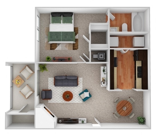 Floor Plan - A3S - Magnolia w/Sunroom