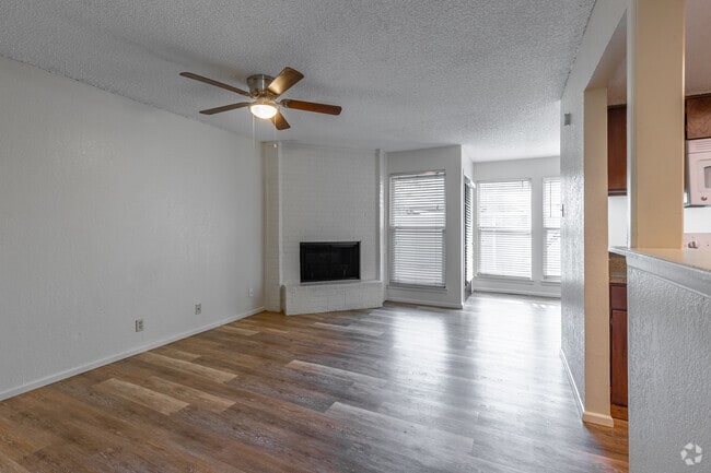 2BR, 2BA - 1,136SF - Living Room - Midland Village Apartments