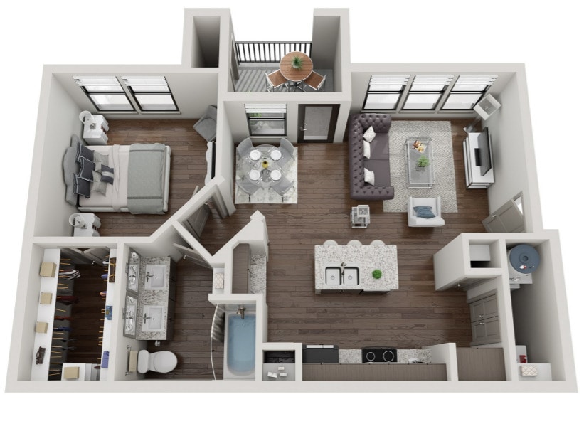 A2 753 sq. ft. - One-Bedroom (A2)