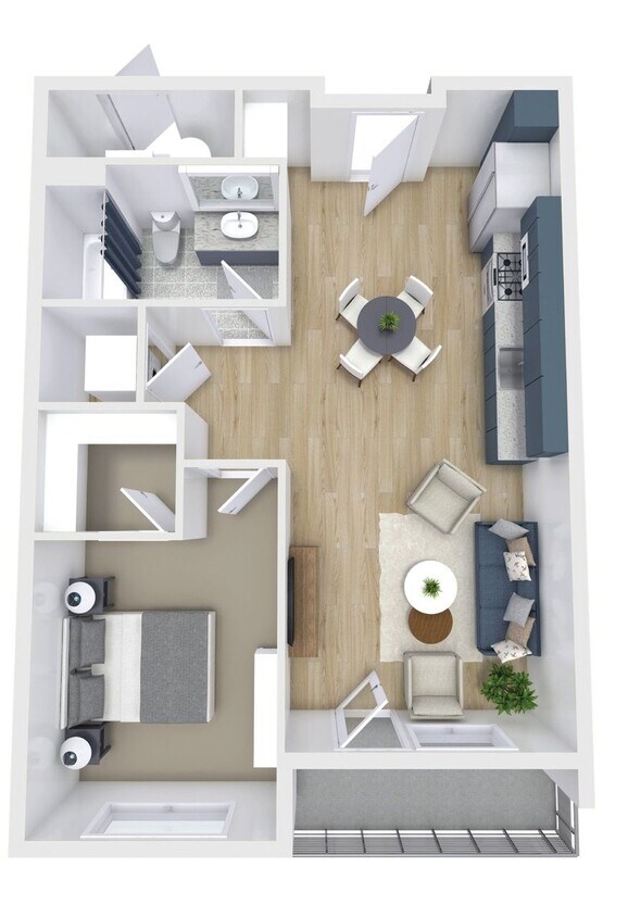 Floor Plan - F1- Furnished