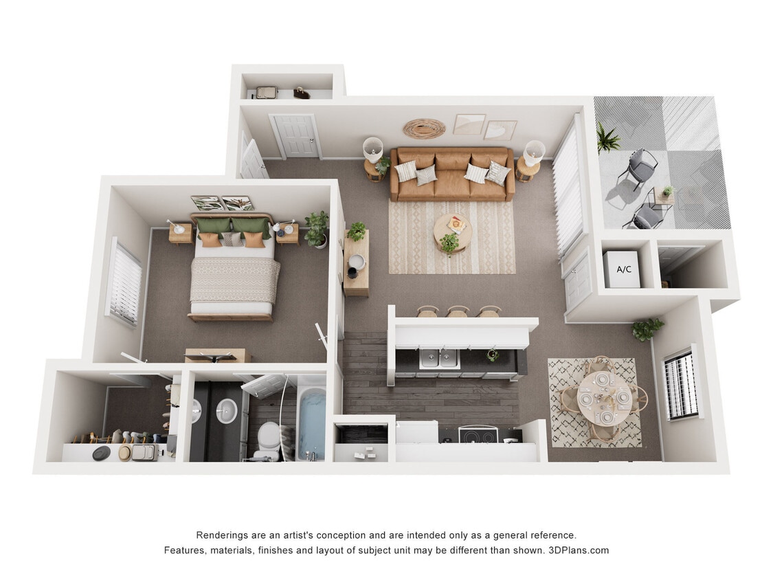 Floor Plan - 1 Bedroom Premium