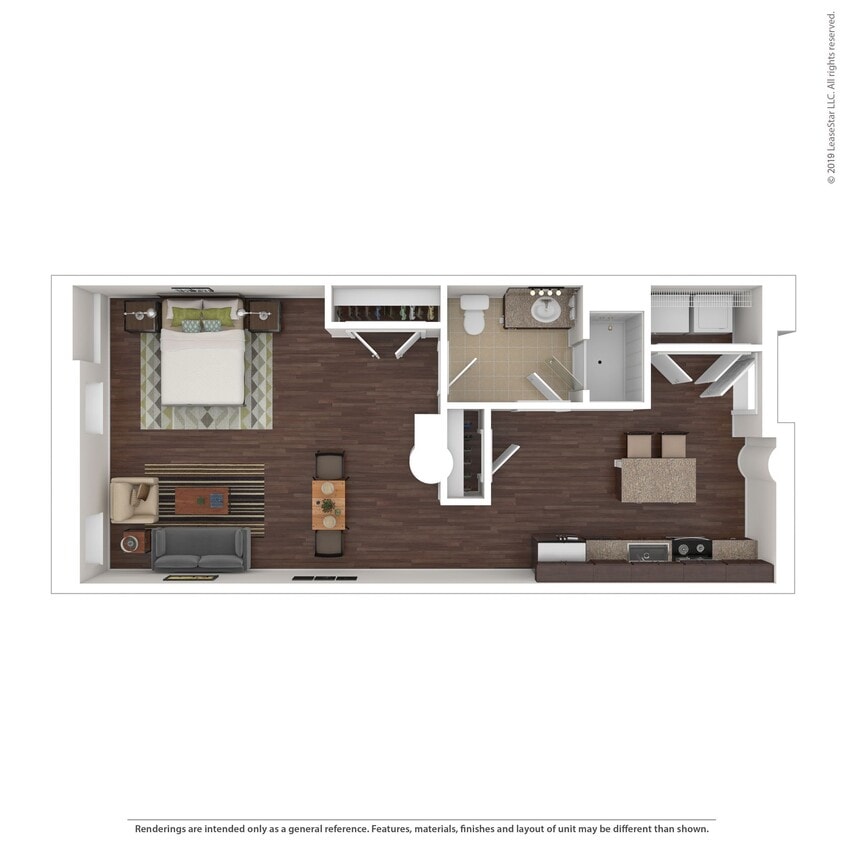Floor Plan - Studio 120% AMI - Income Restrictions Apply