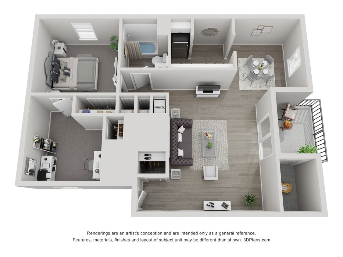 Floor Plan - 1x1 Gateway Upgrade -Call For Availability