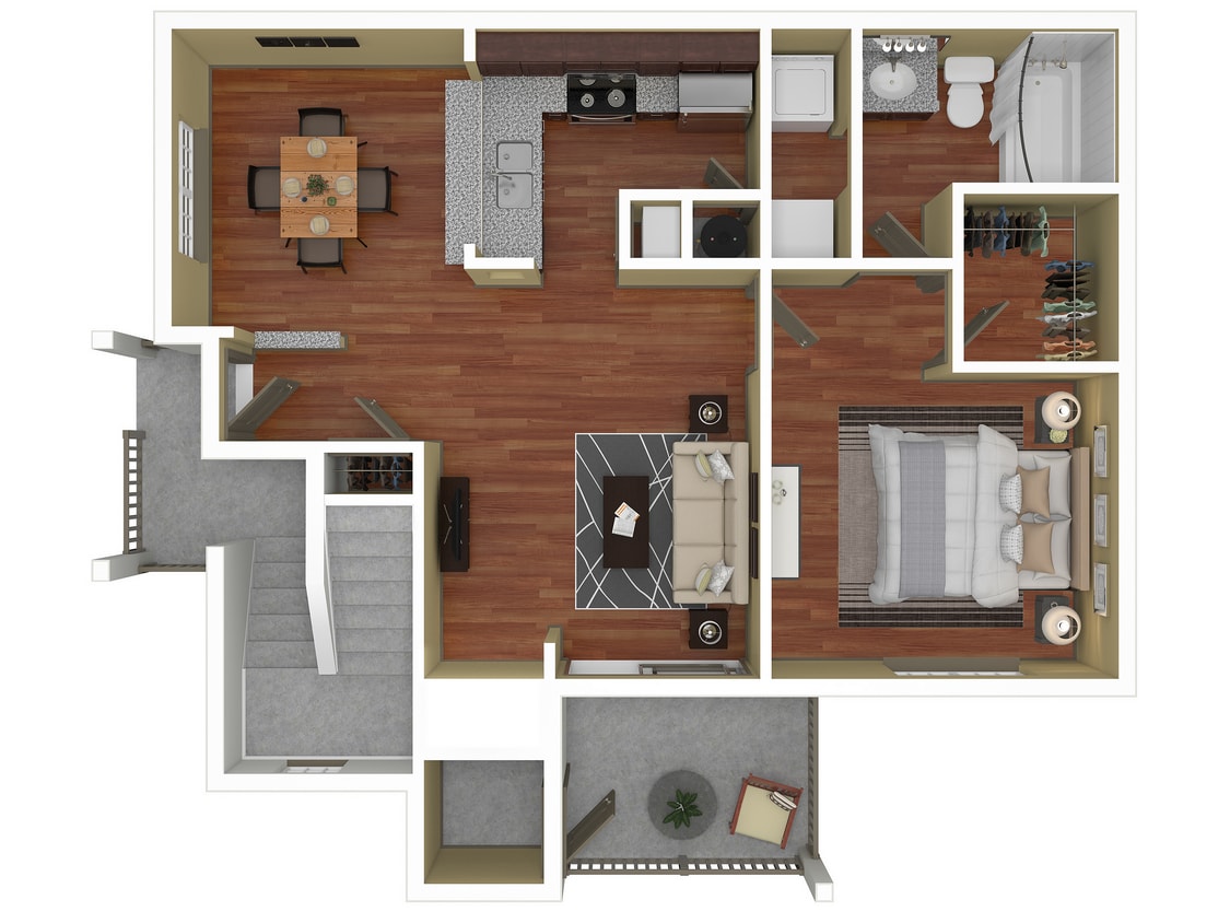 1x1Brighton-750sf - 1 Bed, 1 Bath A Upgraded (80% Income Restricted)