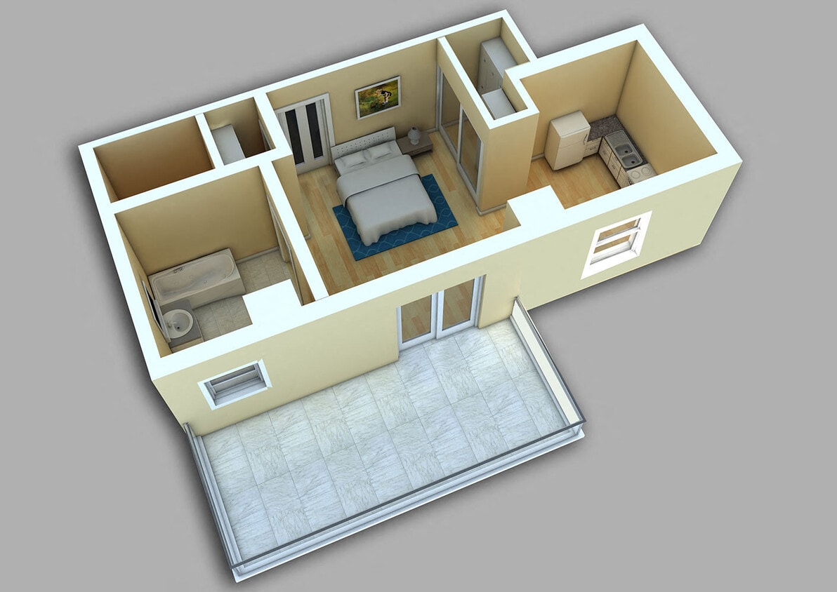 Floor Plan - Studio #1003