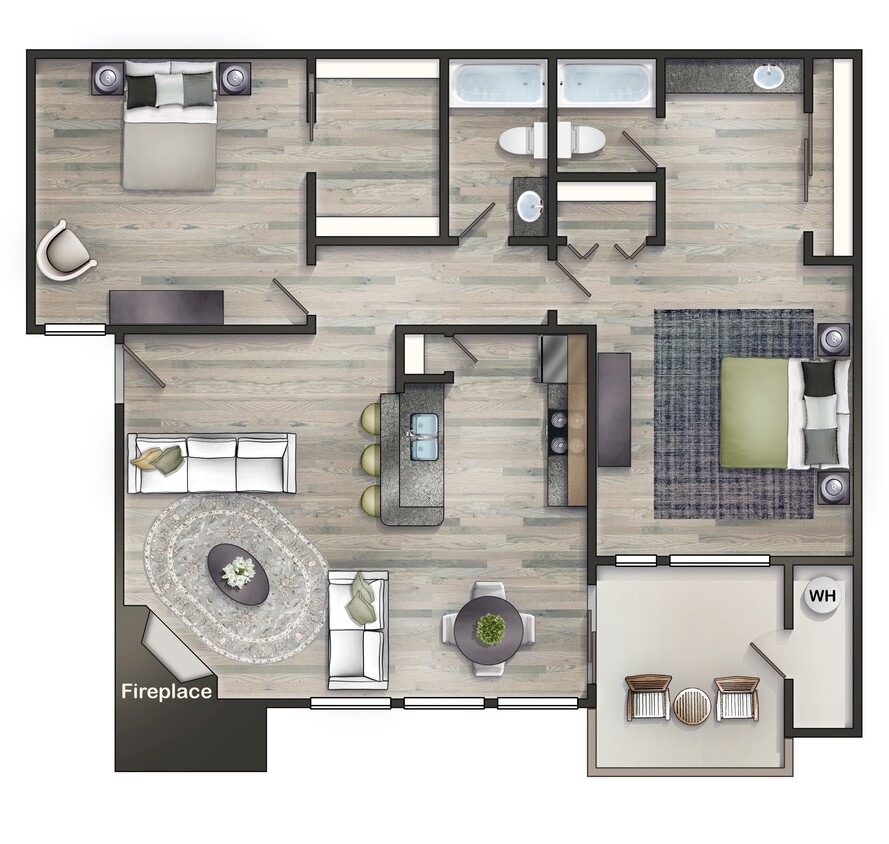 Floor Plan - Meadow - Newly Renovated