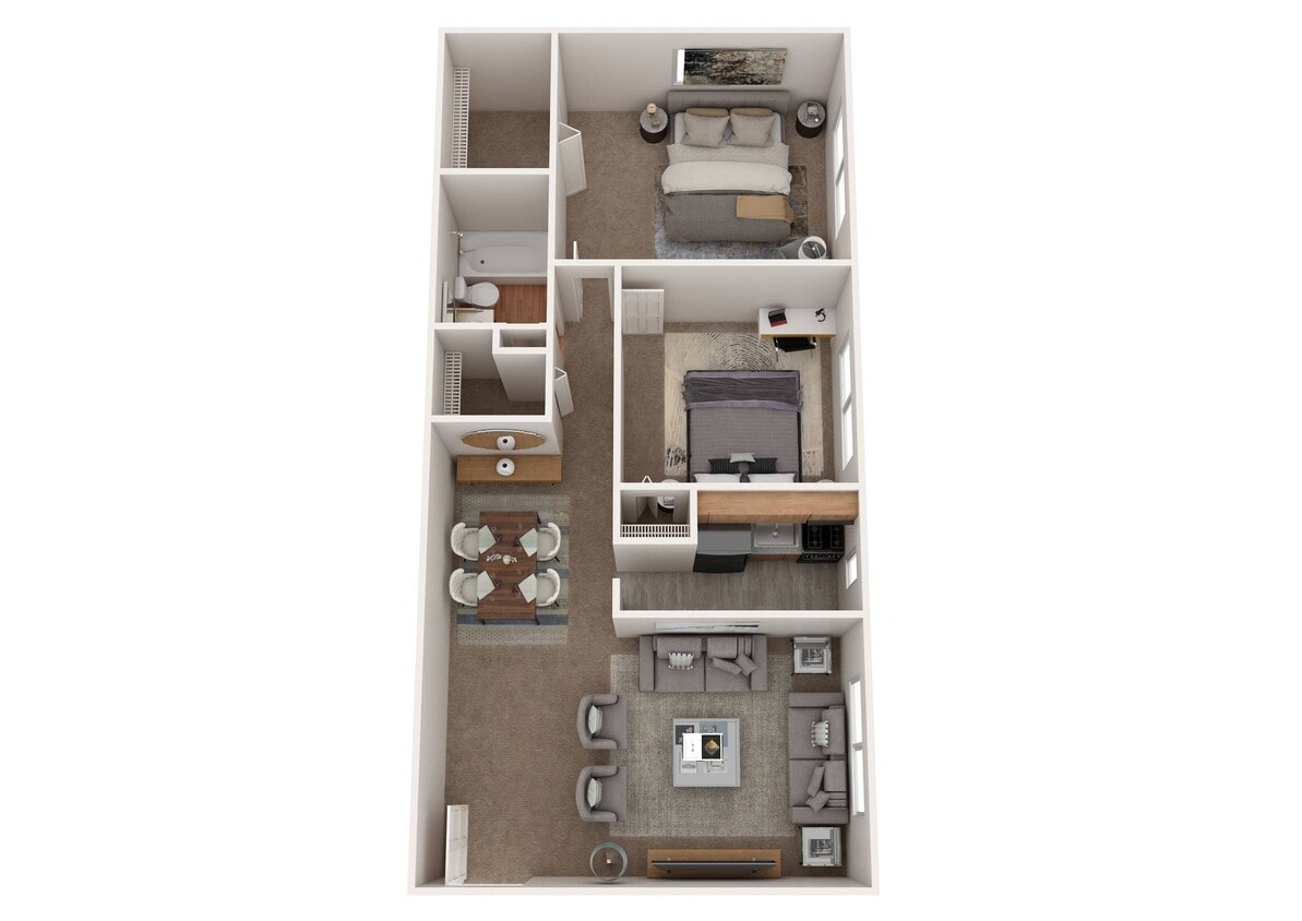 Yorkshire House 2 Bedroom 1 Bath - YH 2 Bed 1 Bath