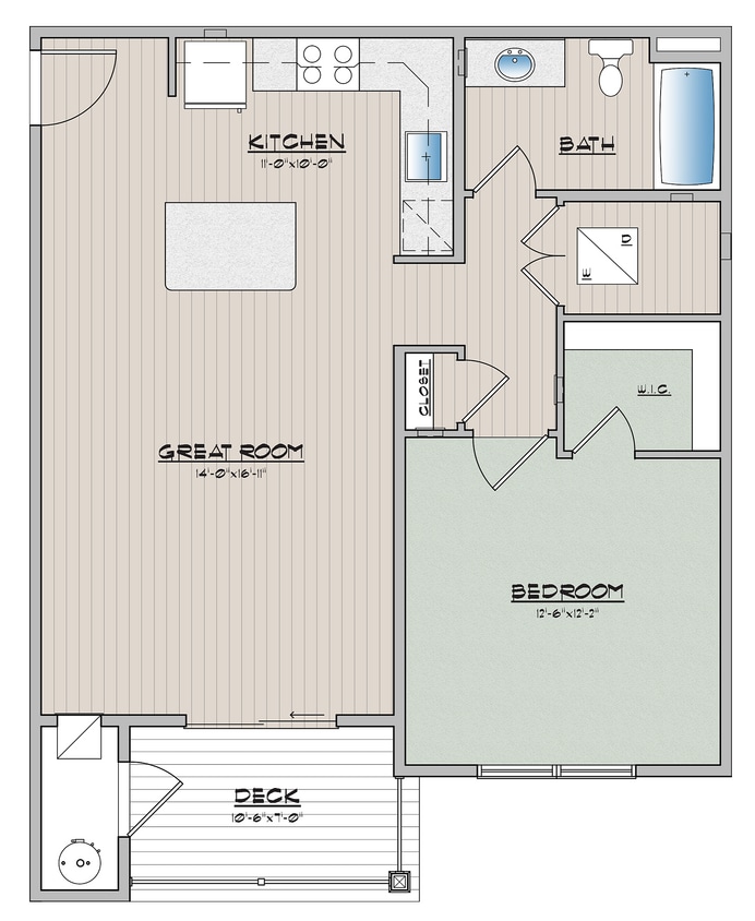 Wynfield 1 Bed 1 Bath - 1 Bed x 1 Bath 1st Fl. ADA Type A