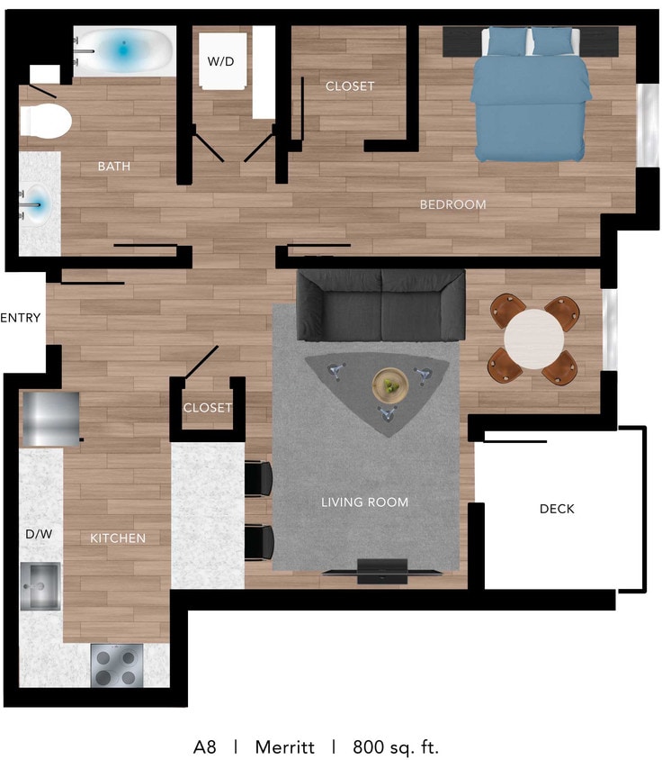 Floor Plan - A8 Merritt