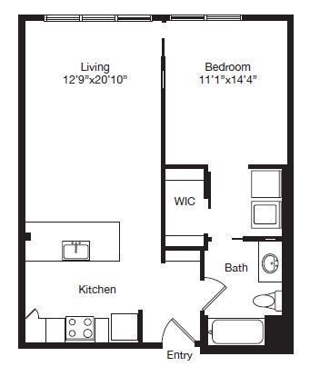 Floor Plan - A03 | 1X1