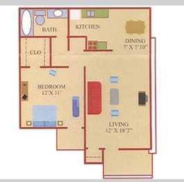 Model A1 - Regular One Bedroom