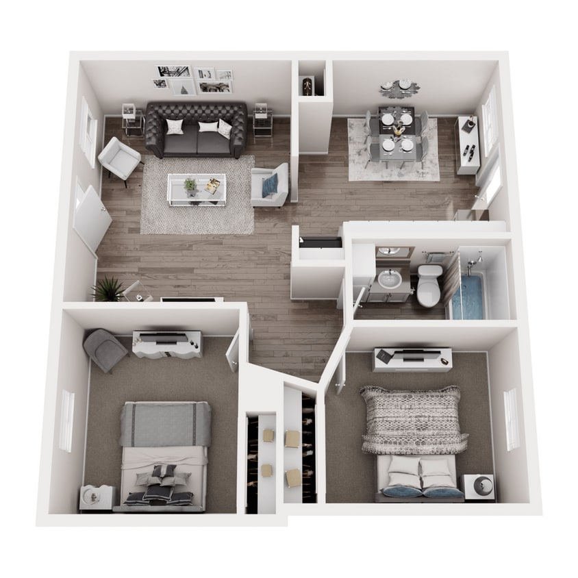 Floor Plan - 2 Bedroom