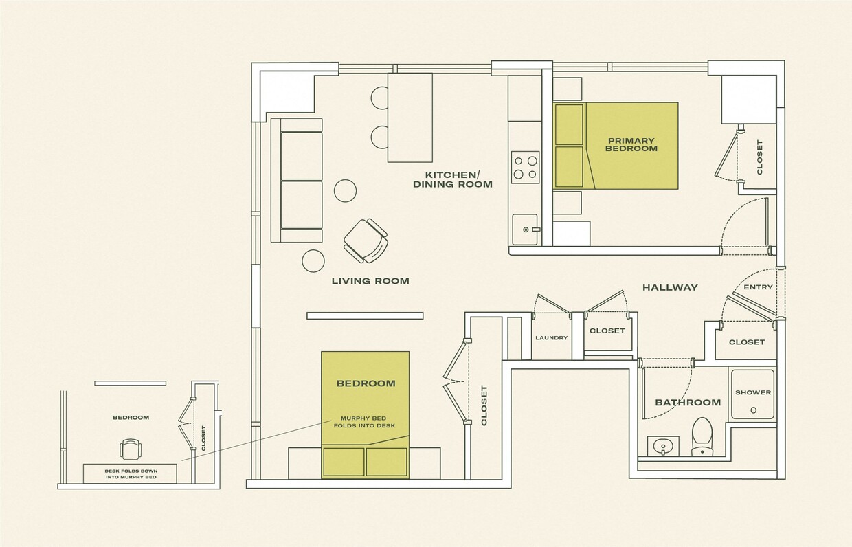 Floor Plan - Two Bedroom (B1)