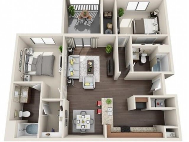 B3 floorplan - B3 Classic