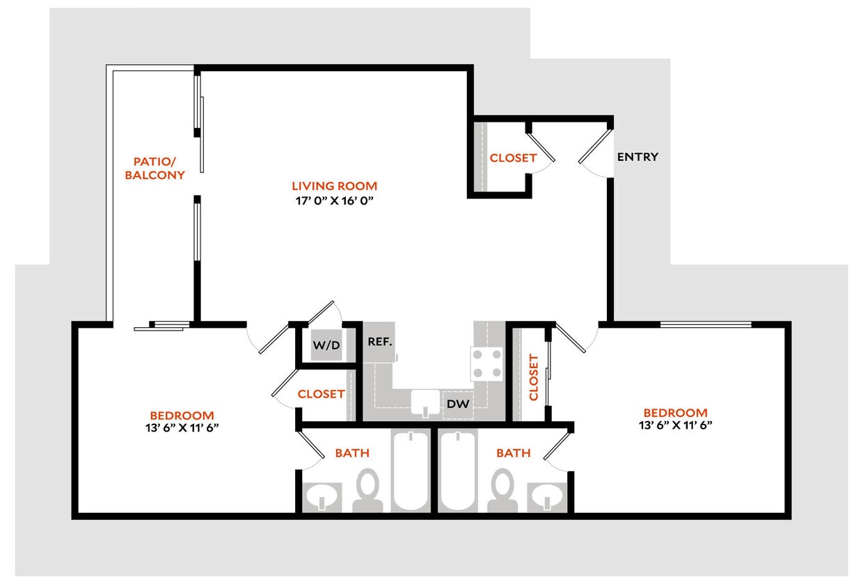 Floor Plan - Plan 2BW