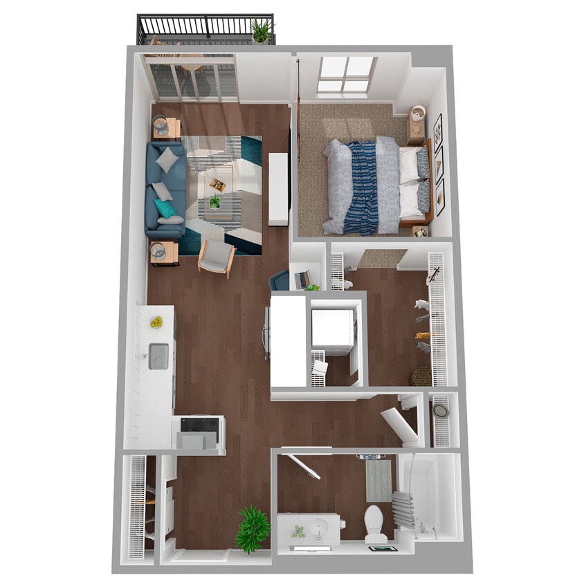 Floor Plan - 1x1 - ARCH - a7.1