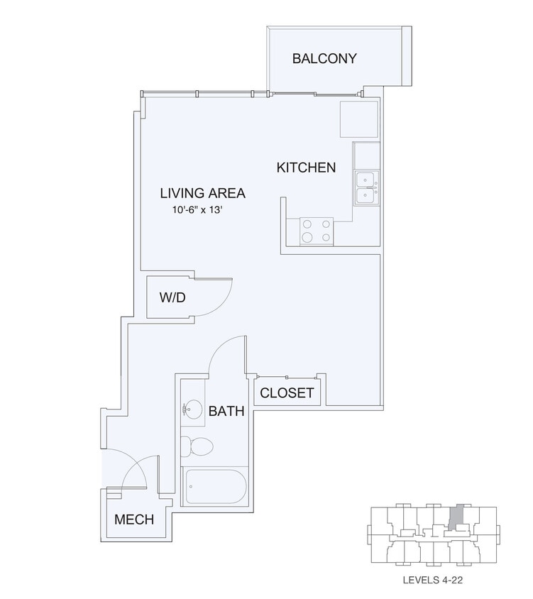 Floor Plan - Studio 1