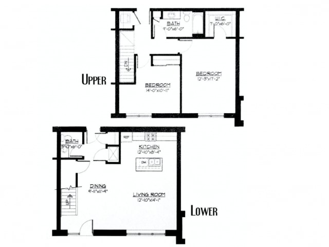 2 Bed / 1.5 Bath Townhouse - 1,380 SF - 2 Bed / 1.5 Bath Townhouse - 1,380 SF