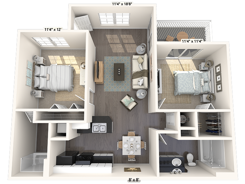 Floor Plan - The Sunflower