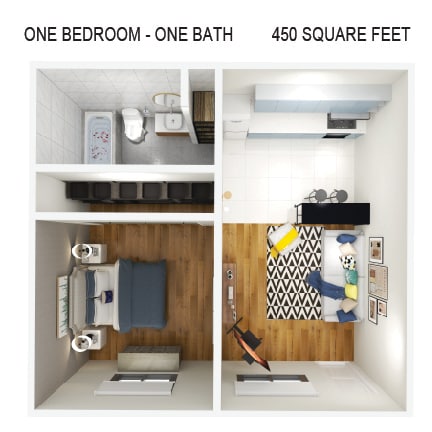 The Harmon one bedroom-01 (002).jpg - 1 Bedroom Renovation