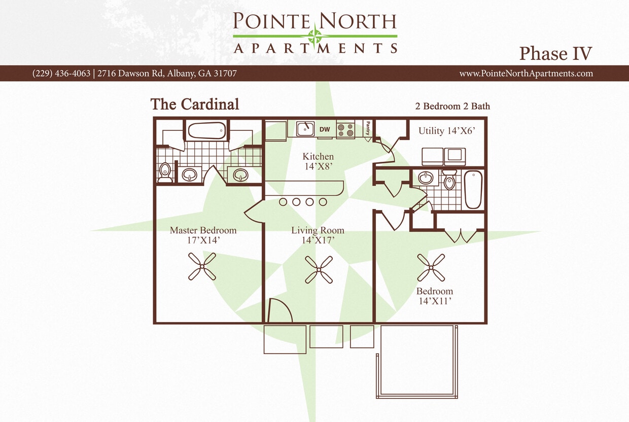 Floor Plan - Phase 4: 2 bedroom 2 bath