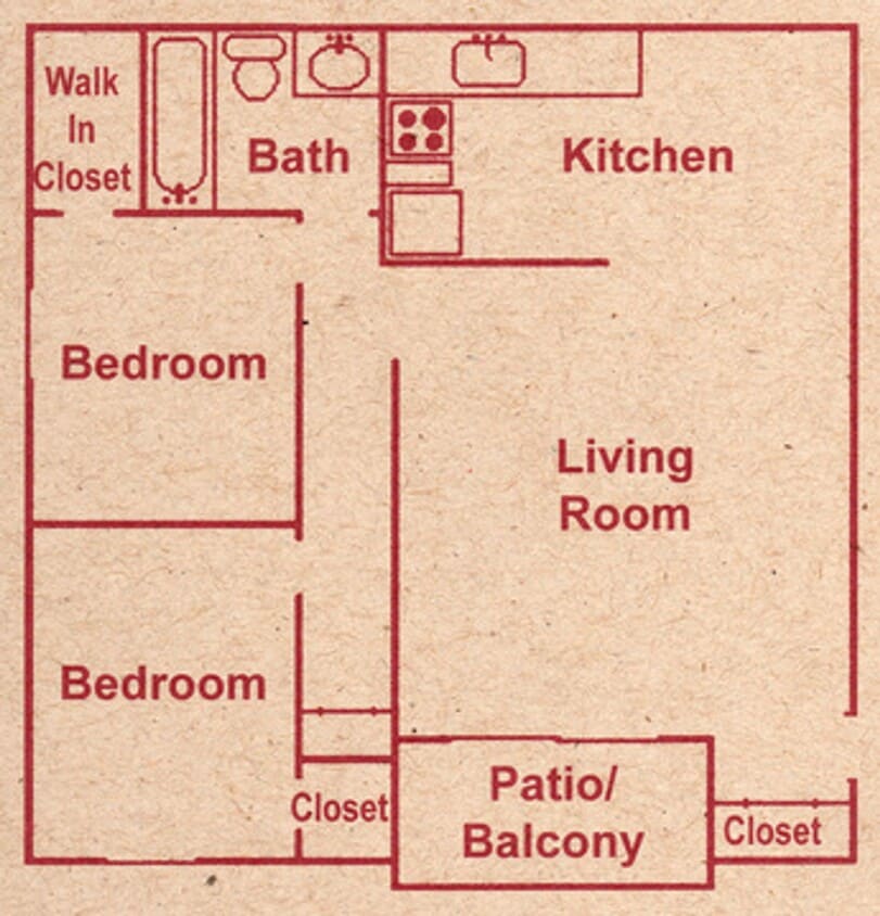 Floor Plan - 2X1U