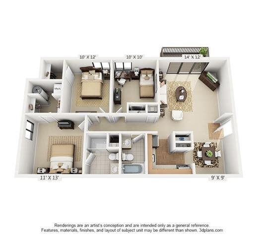 Floor Plan - 3A