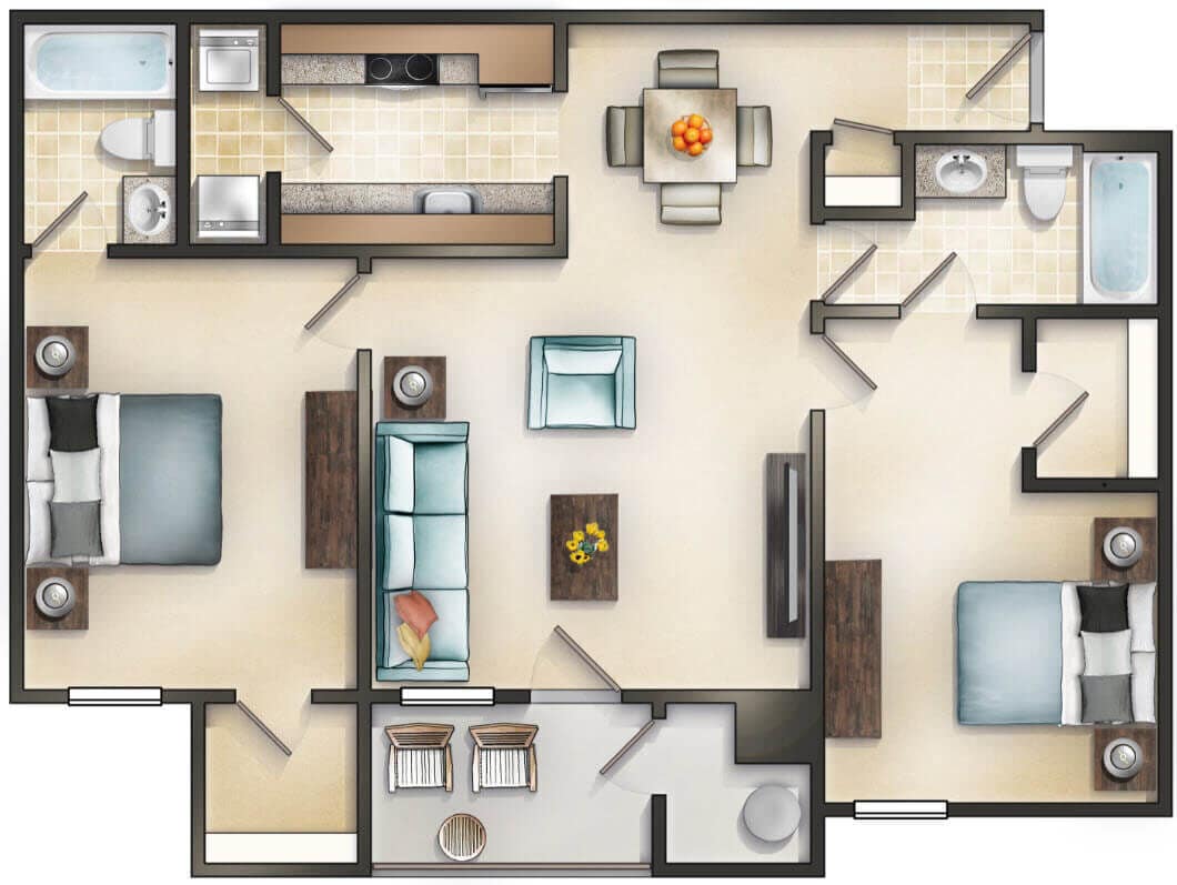 Floor Plan - The Blue Ridge