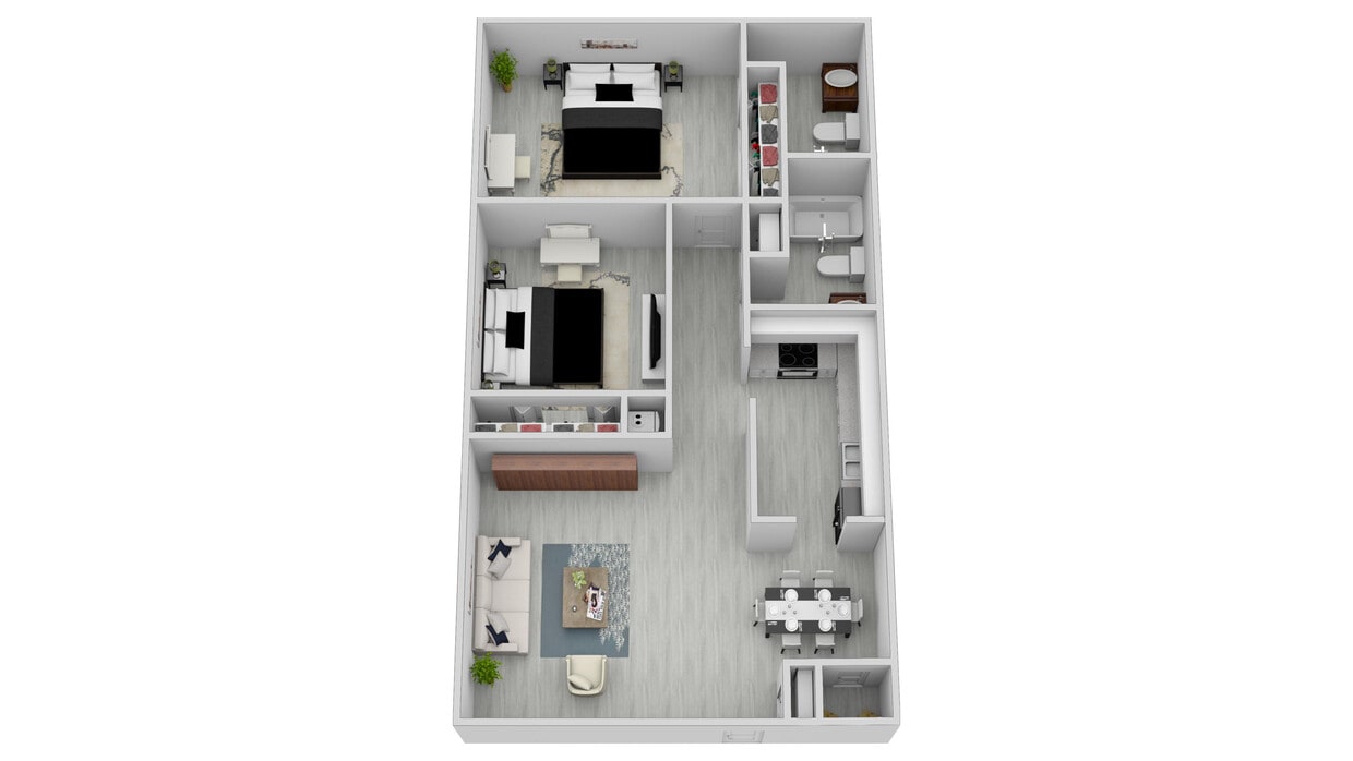 Floor Plan - Beautiful Upgraded Two bedroom Two bath 