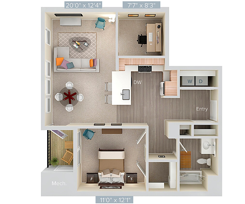 Floor Plan - A6D-sc1-883