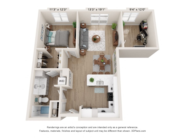 Floor Plan - Yancey + Den