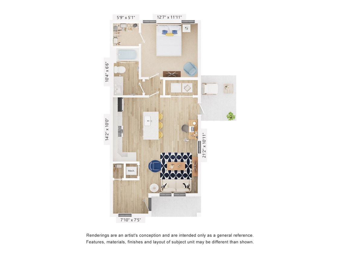 Floor Plan - Cottage A1