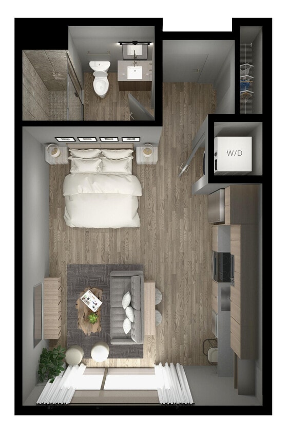 Floor Plan - Tall Timbers Studio Fir