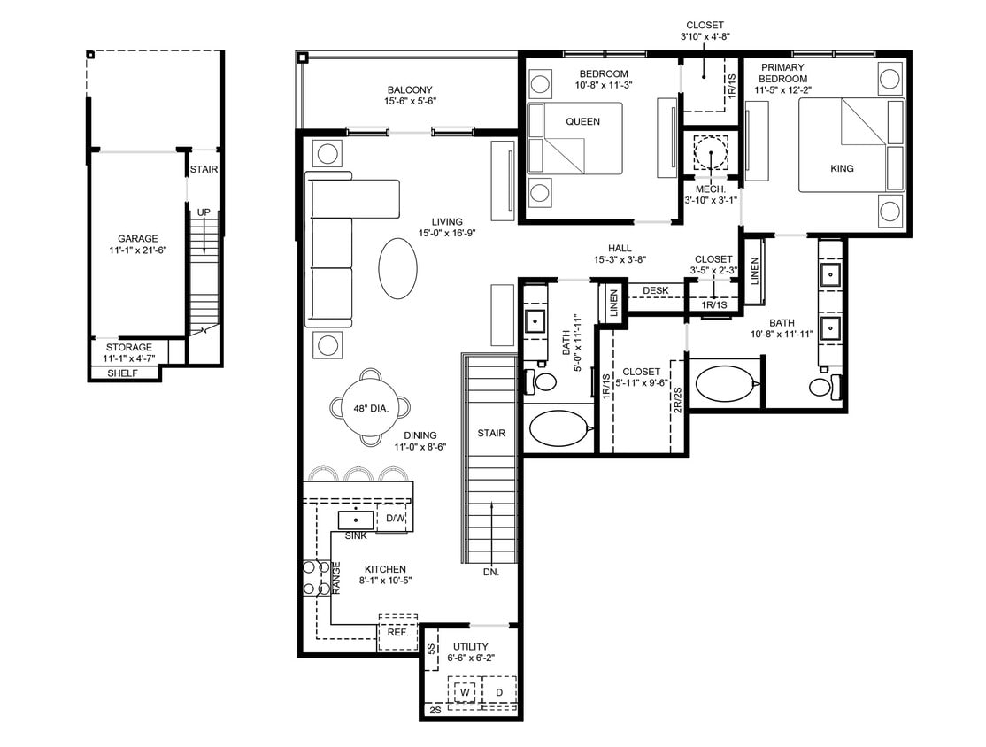 J/K - 2 Bedroom 2 Bath 2nd Floor