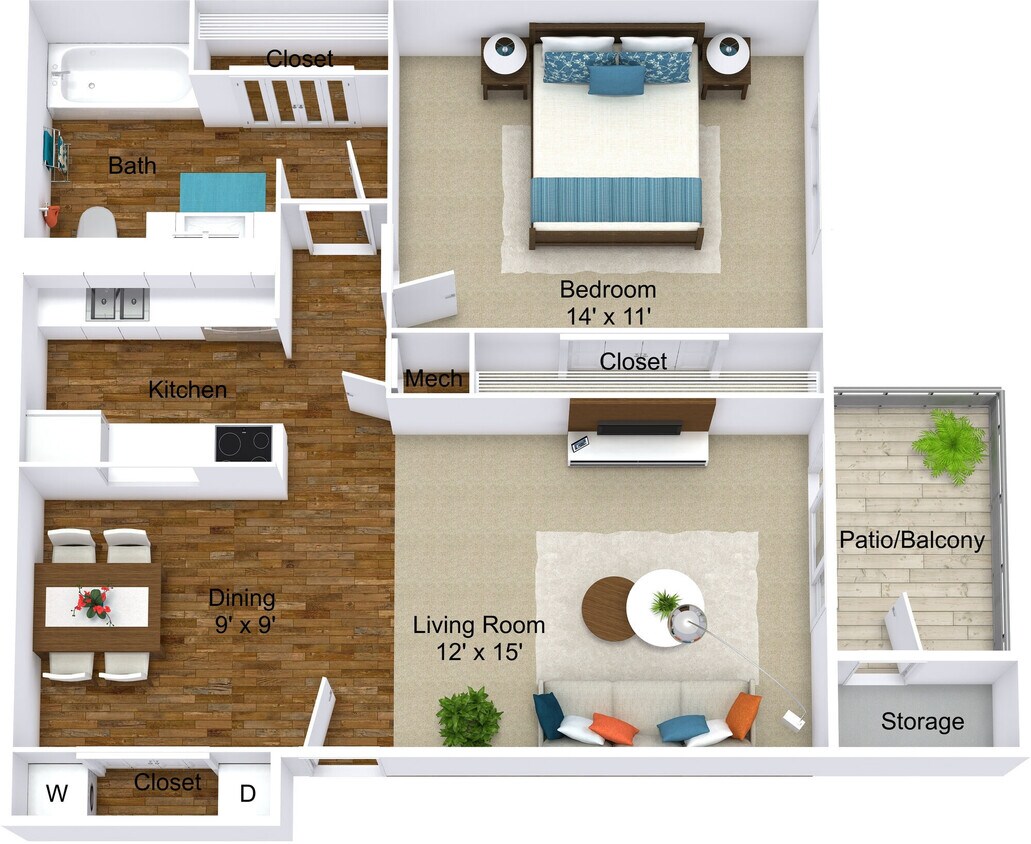 Floor Plan - The Redwood - Premium