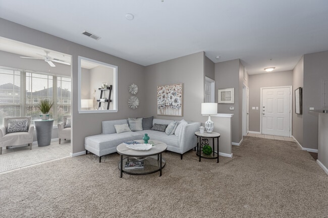 Open Living Area with Nine Foot Ceilings - The Trellises Apartments