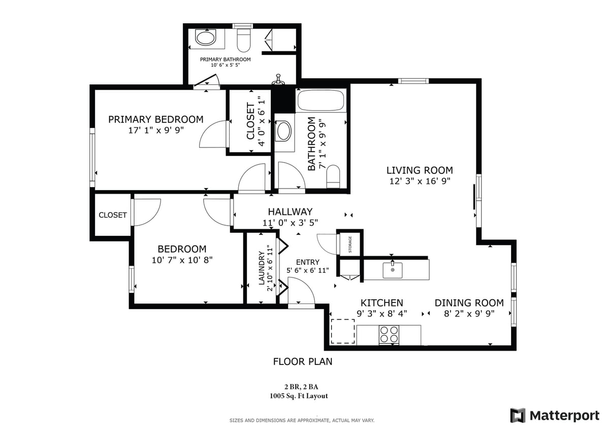 Floor Plan - HMCR 1005 SQ FT Wetlands
