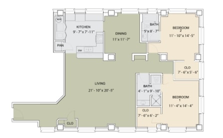 Floor Plan - 2B