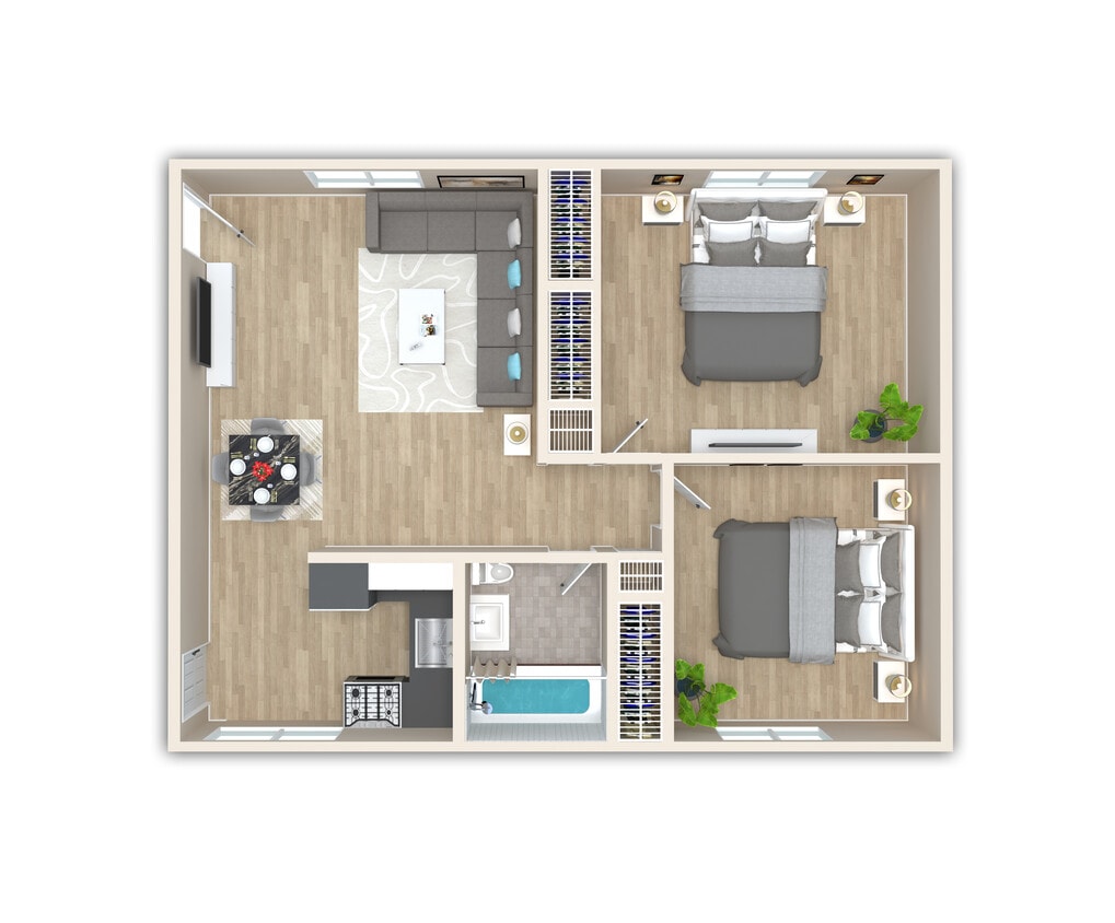 Floor Plan - Two Bedroom